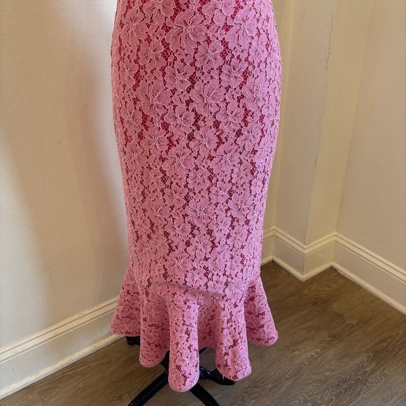 SALONI pink lace skirt - Picture 3 of 7